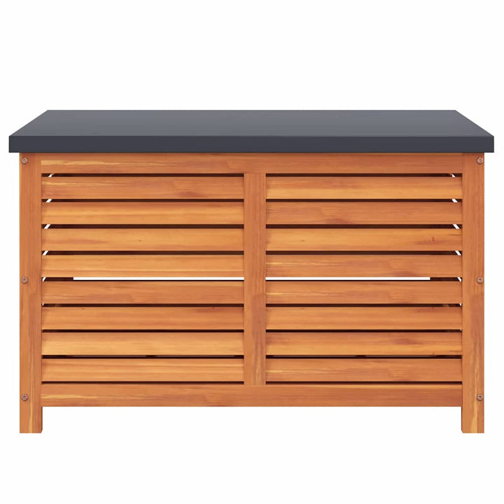 opbevaringsboks til haven 90x48x55 cm massivt eukalyptustræ