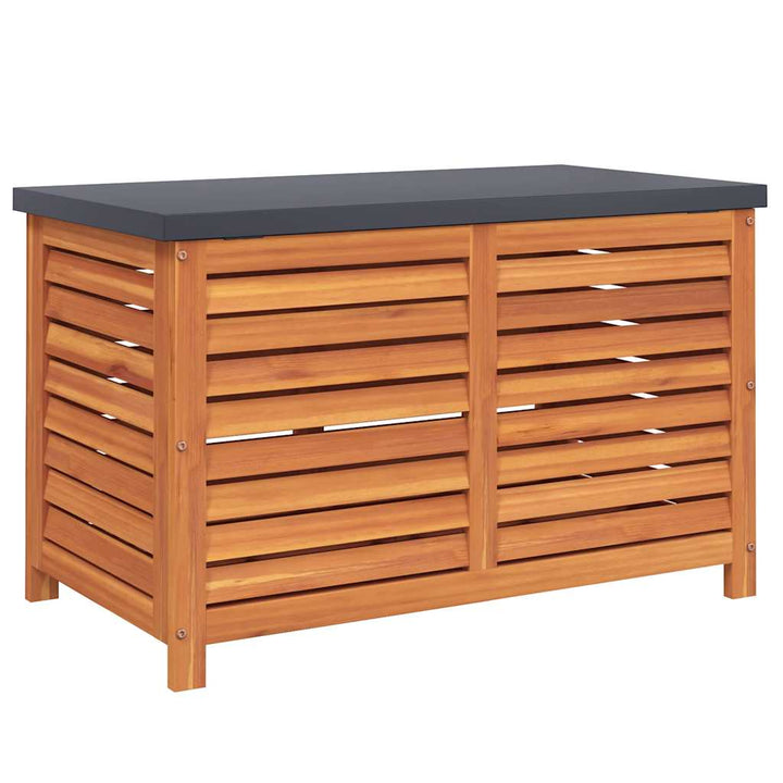 opbevaringsboks til haven 90x48x55 cm massivt eukalyptustræ