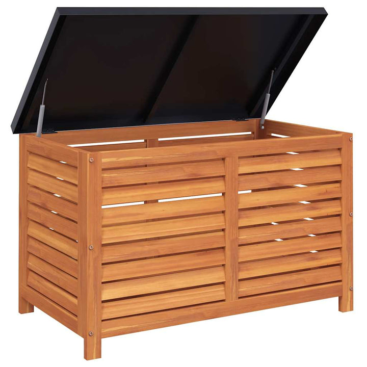 opbevaringsboks til haven 90x48x55 cm massivt eukalyptustræ