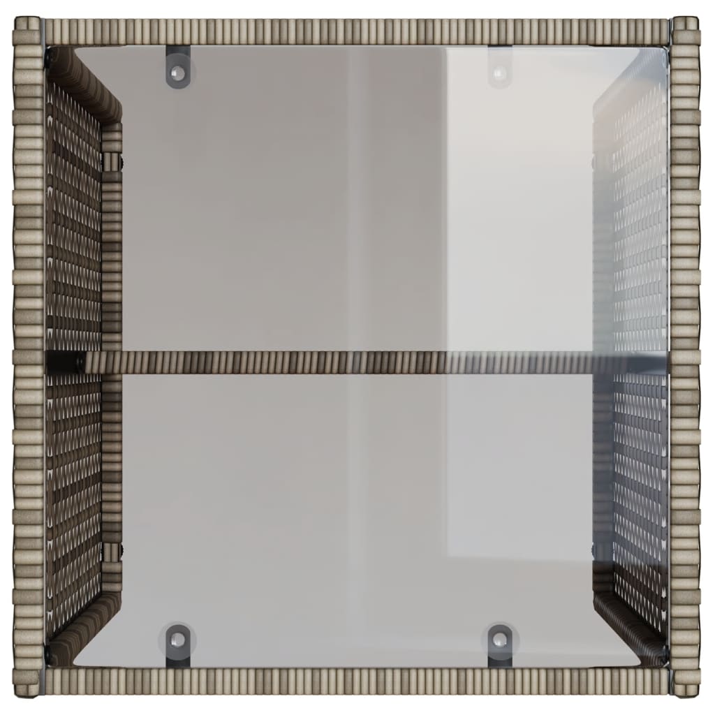 sofasæt til haven 4 dele med hynder polyrattan grå