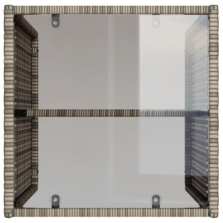 sofasæt til haven 4 dele med hynder polyrattan grå