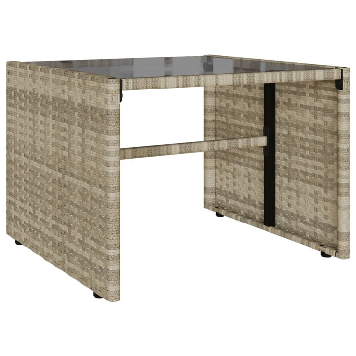 sofasæt til haven 4 dele med hynder polyrattan lysegrå