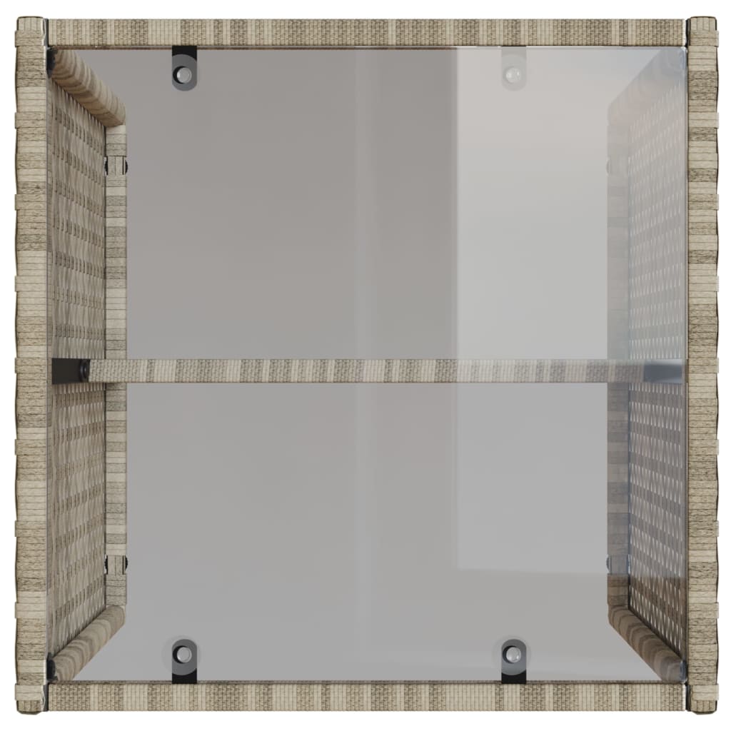 sofasæt til haven 4 dele med hynder polyrattan lysegrå