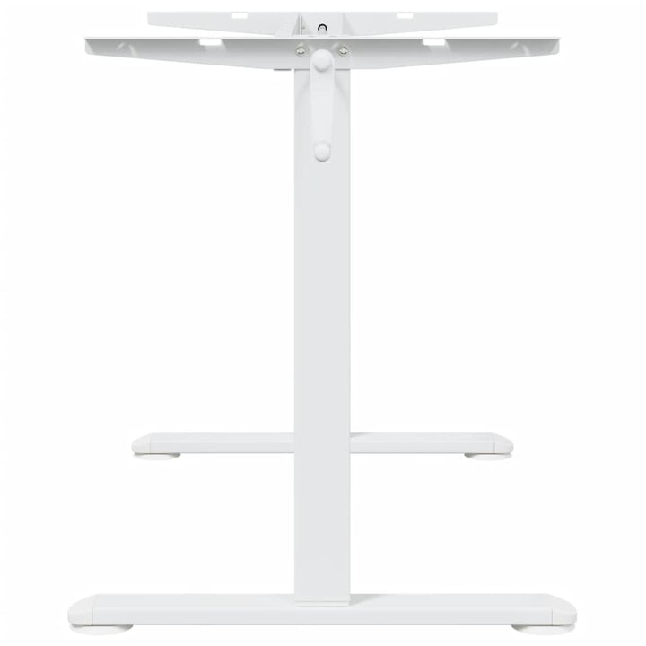 stel til stå-skrivebord (94-135)x60x(70-114) cm stål hvid