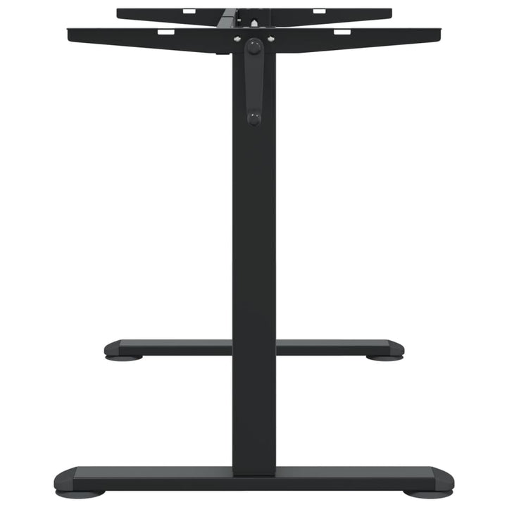 stel til stå-skrivebord (94-135)x60x(70-114) cm stål sort