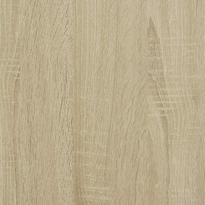 sofabord 100x55x50 cm konstrueret træ og metal sonoma-eg