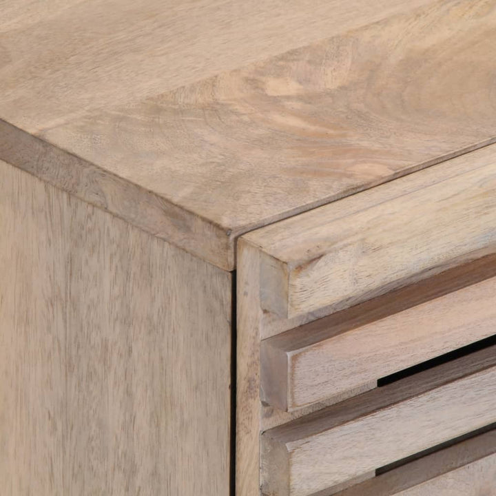 sengeborde 2 stk. 40x34x46 cm massivt bleget mangotræ