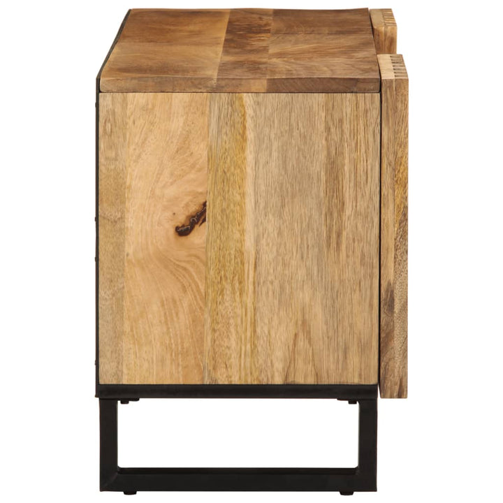 tv-bord 105x34x46 cm massivt ru mangotræ
