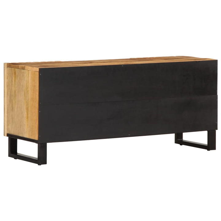 tv-bord 105x34x46 cm massivt ru mangotræ