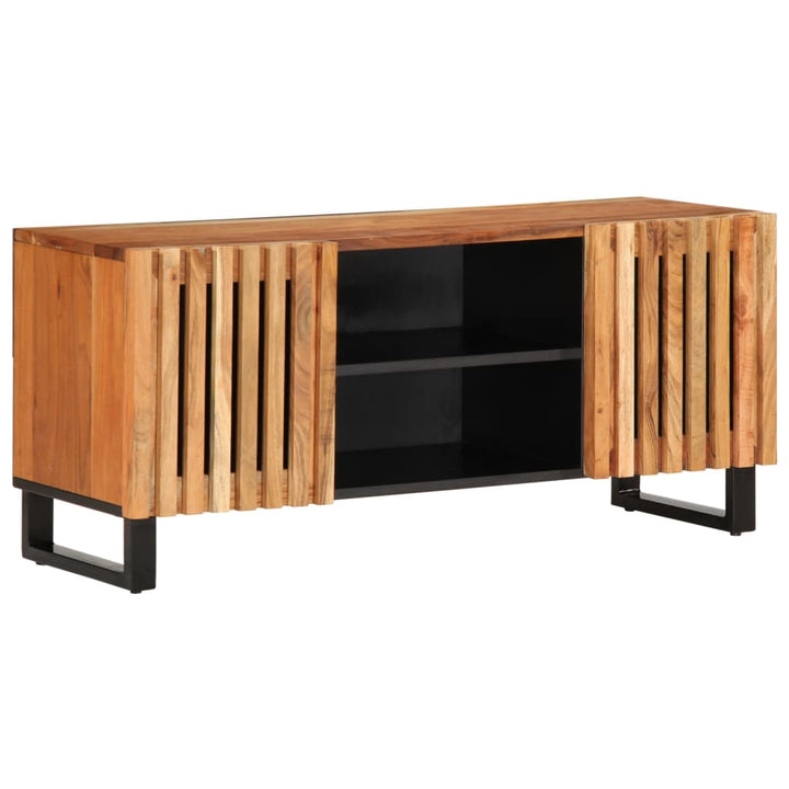 tv-bord 105x34x46 cm massivt akacietræ