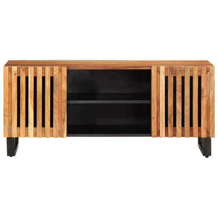 tv-bord 105x34x46 cm massivt akacietræ