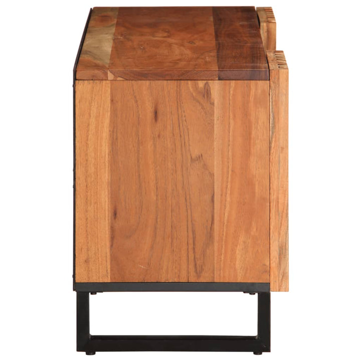 tv-bord 105x34x46 cm massivt akacietræ