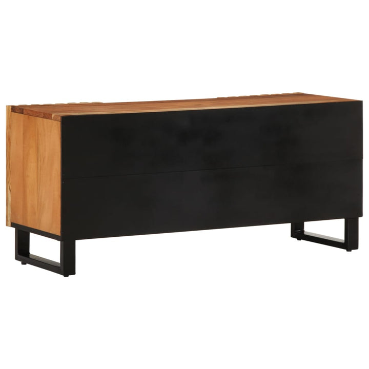 tv-bord 105x34x46 cm massivt akacietræ