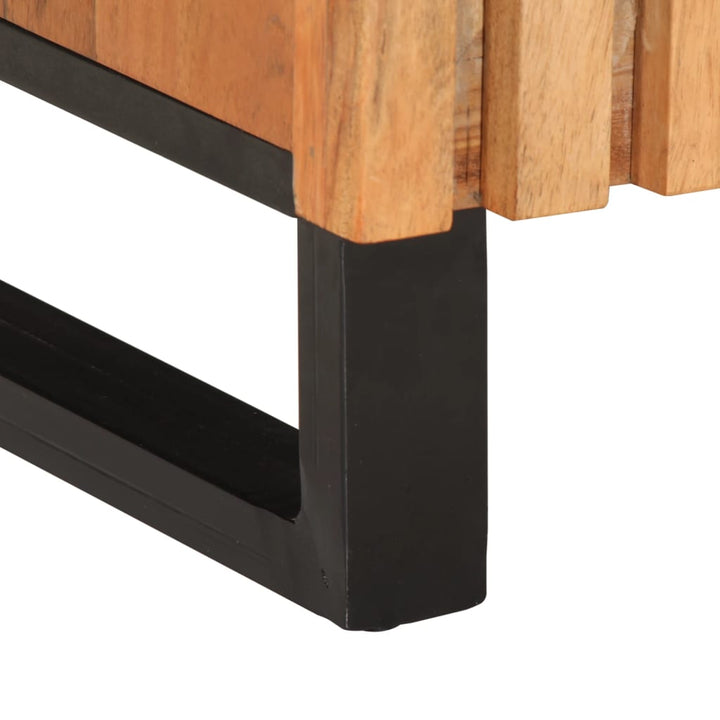 tv-bord 105x34x46 cm massivt akacietræ