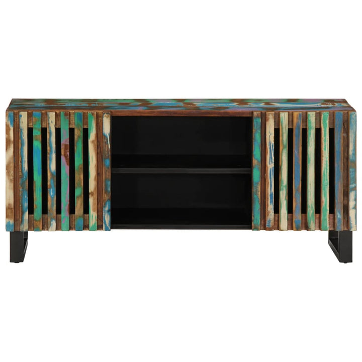 tv-bord 105x34x46 cm massivt akacietræ
