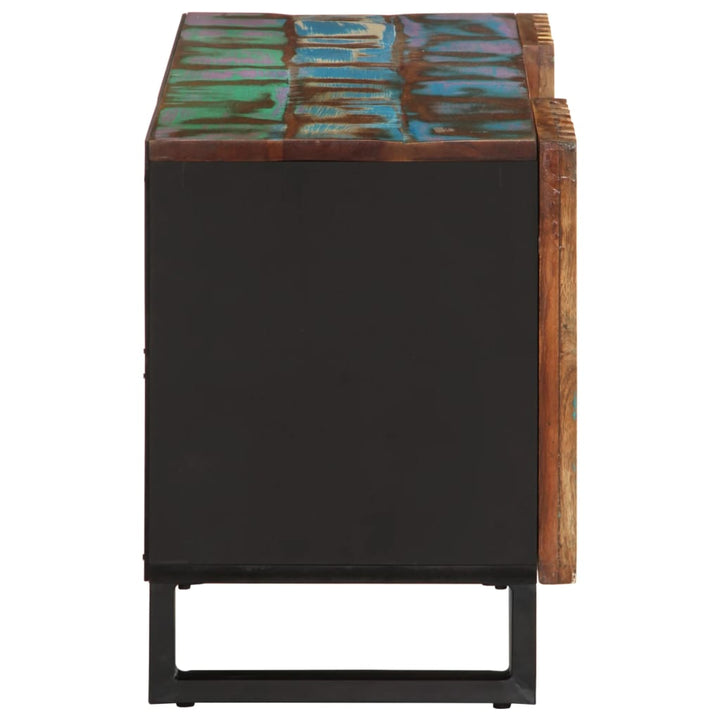 tv-bord 105x34x46 cm massivt akacietræ