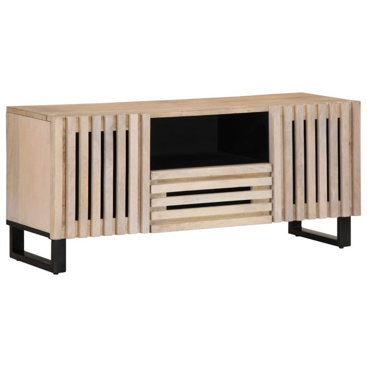 tv-bord 100x34x46 cm massivt mangotræ