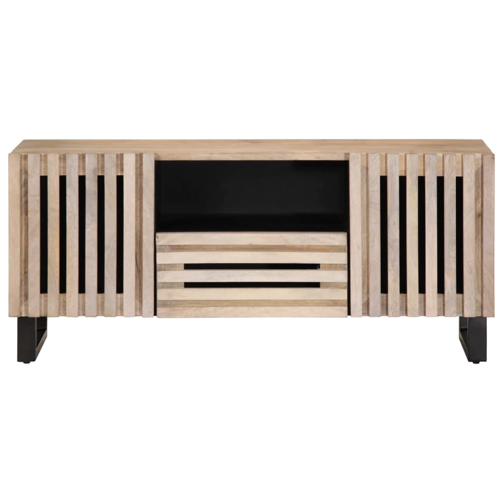 tv-bord 100x34x46 cm massivt mangotræ
