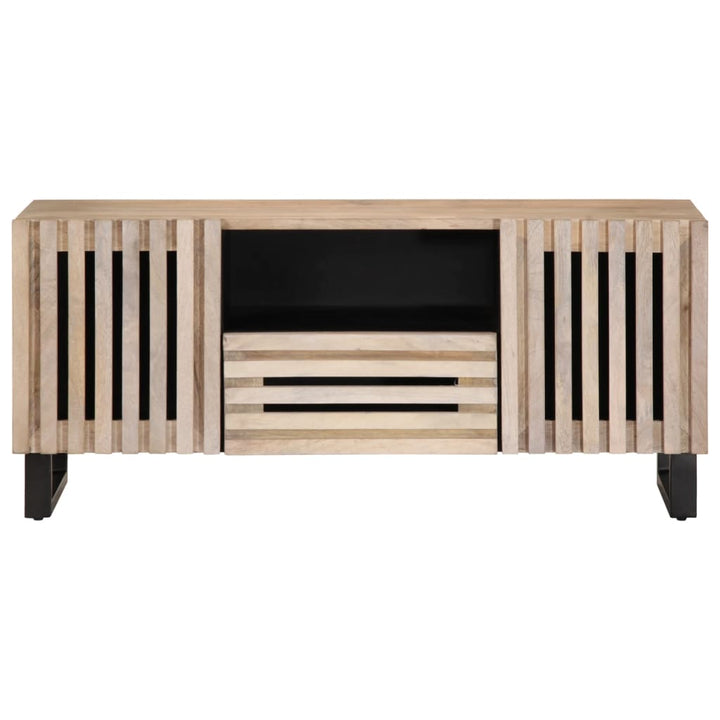 tv-bord 100x34x46 cm massivt mangotræ