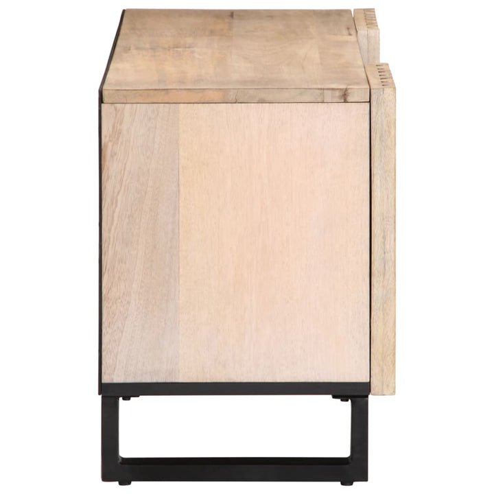 tv-bord 100x34x46 cm massivt mangotræ