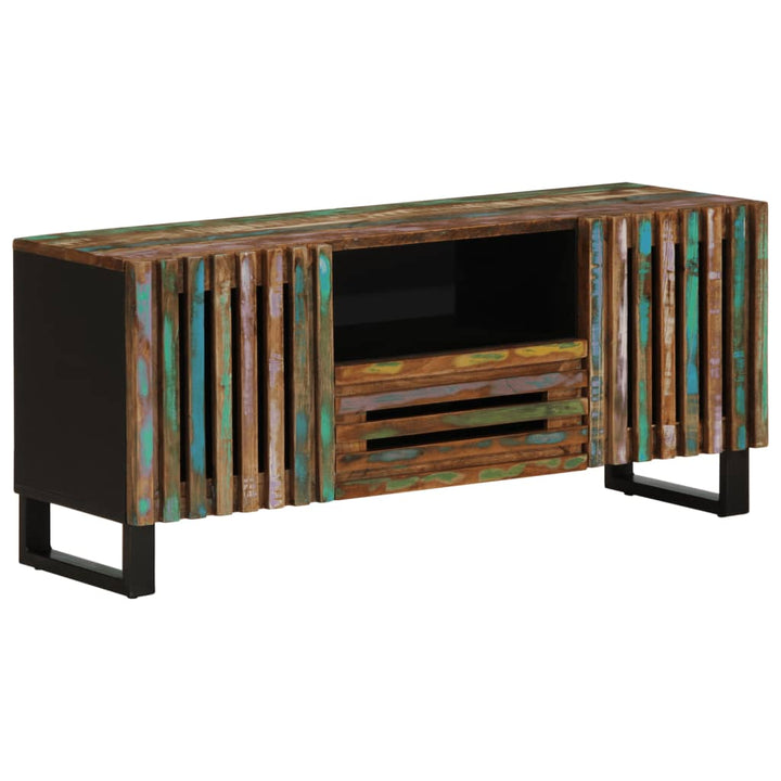 tv-bord 100x34x46 cm massivt akacietræ