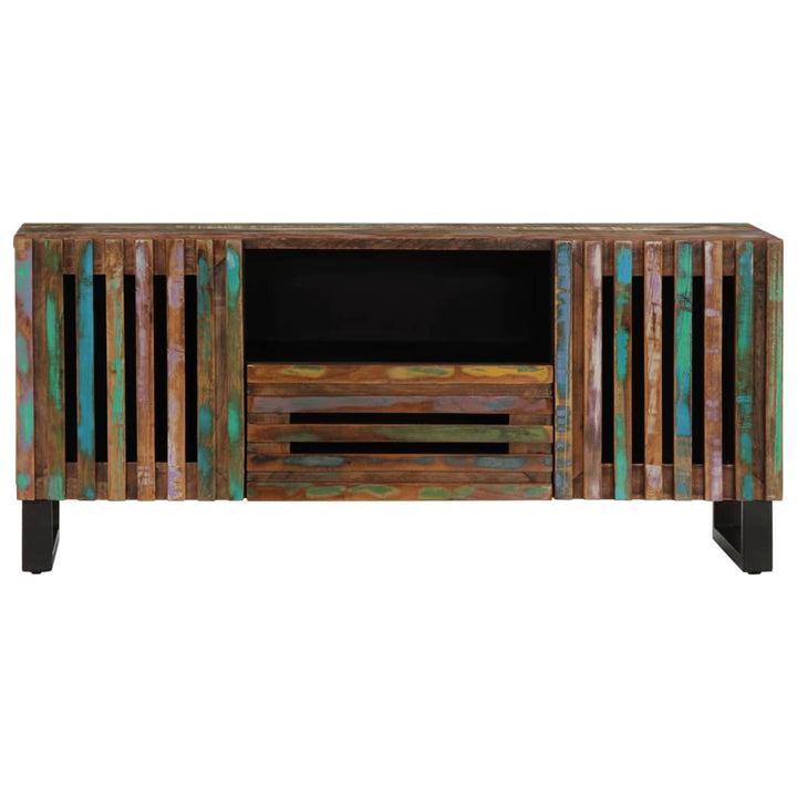 tv-bord 100x34x46 cm massivt akacietræ