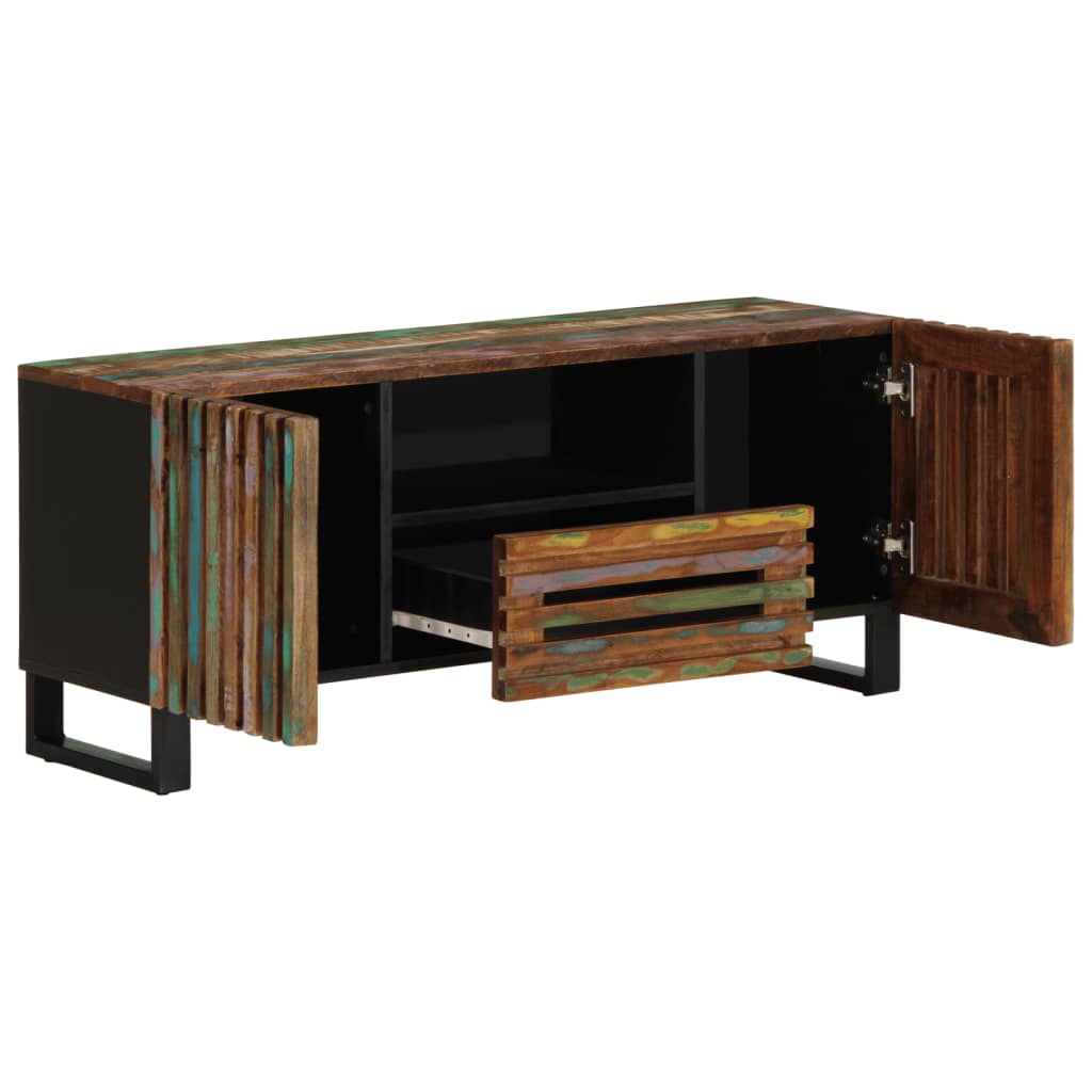 tv-bord 100x34x46 cm massivt akacietræ