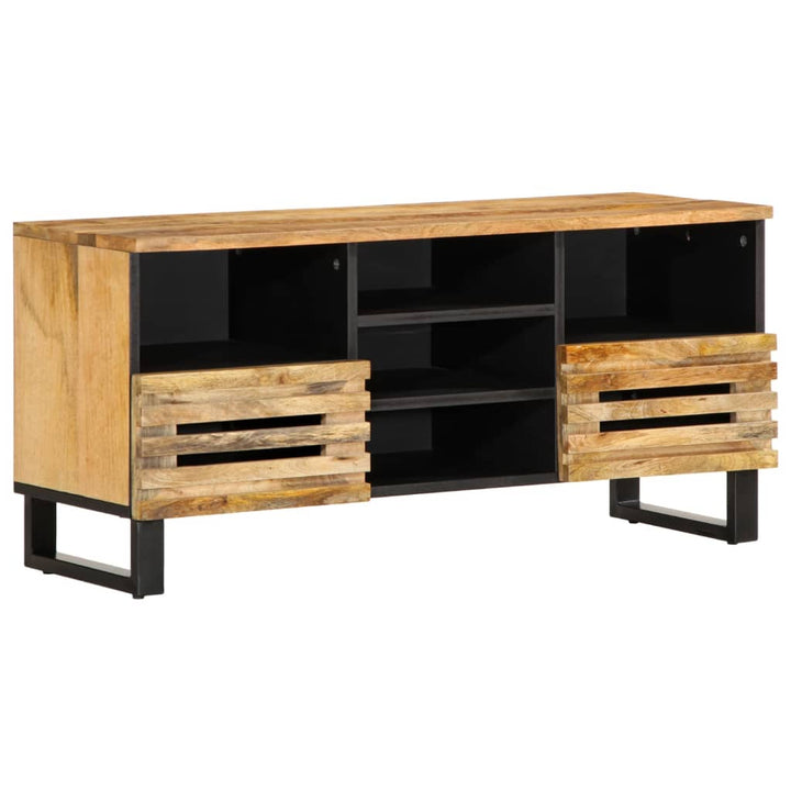 tv-bord 100x34x46 cm massivt ru mangotræ