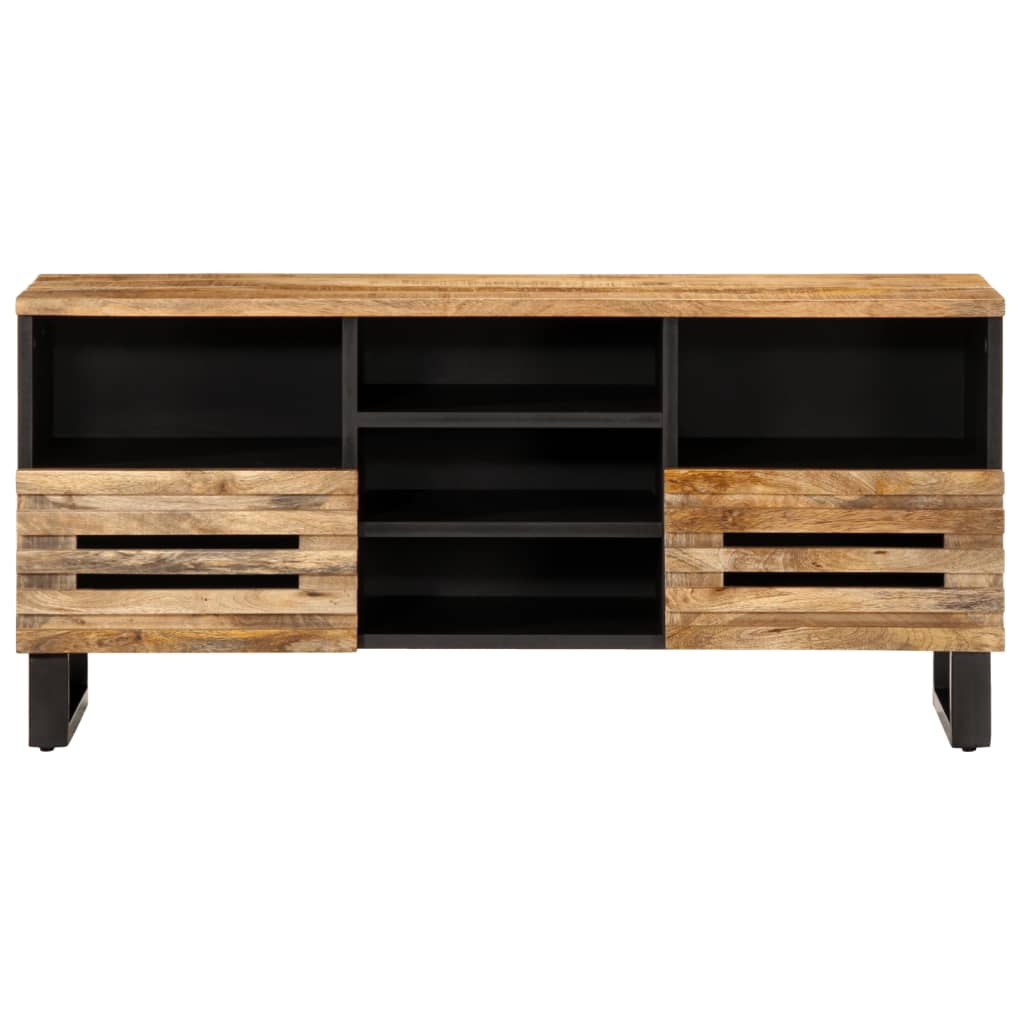 tv-bord 100x34x46 cm massivt ru mangotræ