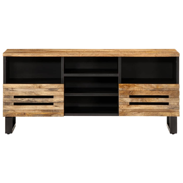 tv-bord 100x34x46 cm massivt ru mangotræ