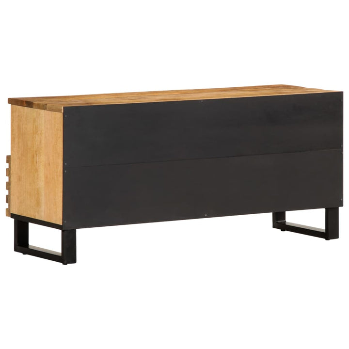 tv-bord 100x34x46 cm massivt ru mangotræ