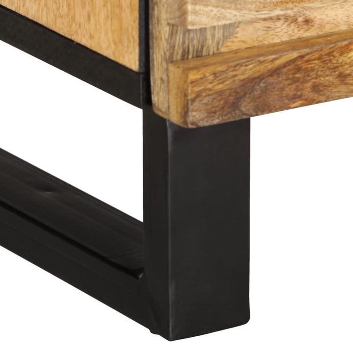 tv-bord 100x34x46 cm massivt ru mangotræ