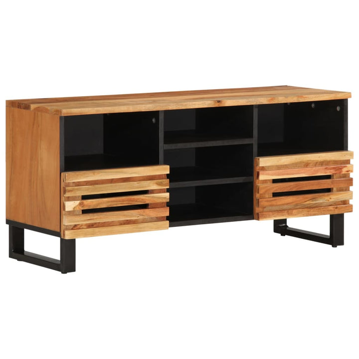 tv-bord 100x34x46 cm massivt akacietræ