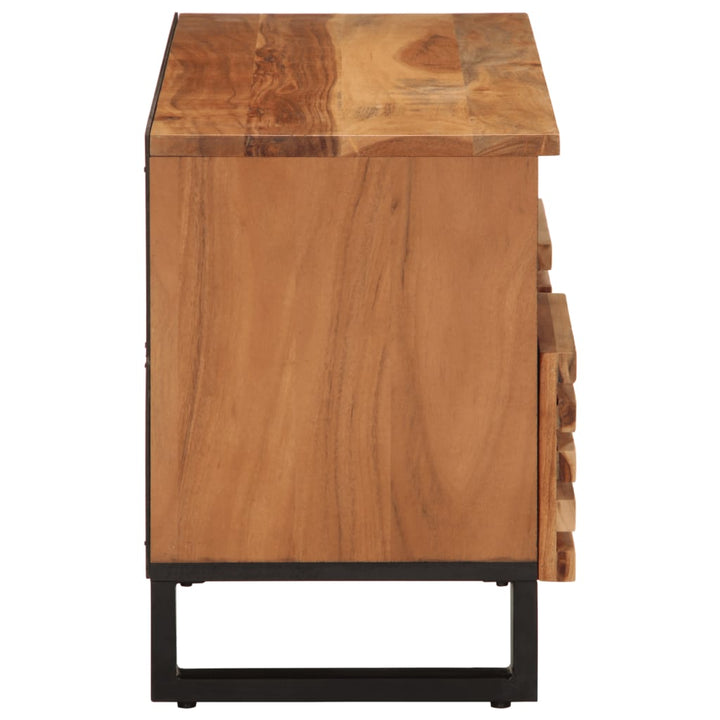 tv-bord 100x34x46 cm massivt akacietræ