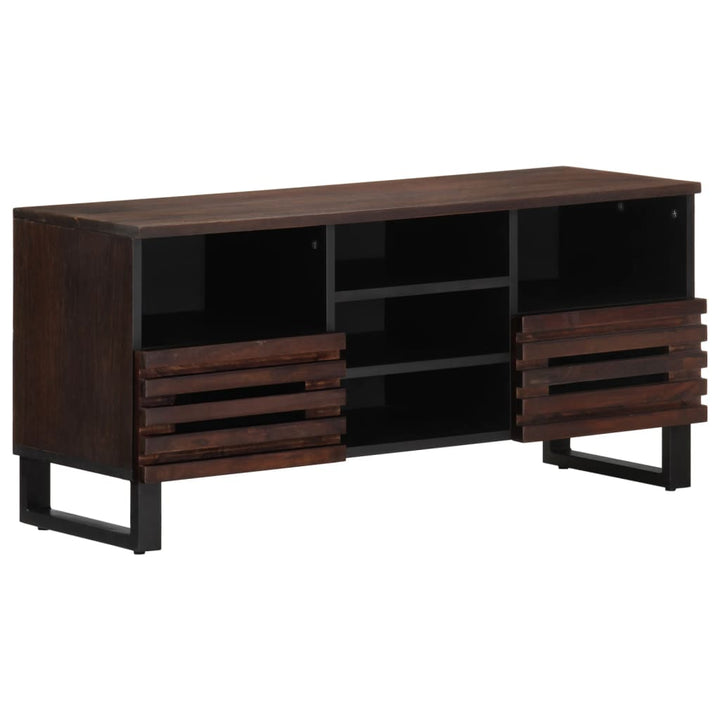 tv-bord 100x34x46 cm massivt mangotræ brun