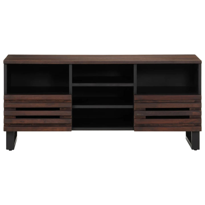tv-bord 100x34x46 cm massivt mangotræ brun