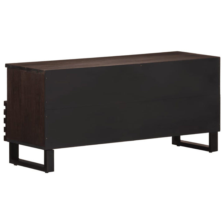tv-bord 100x34x46 cm massivt mangotræ brun