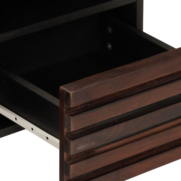 tv-bord 100x34x46 cm massivt mangotræ brun