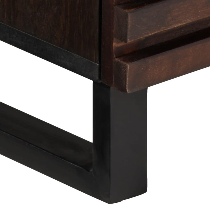 tv-bord 100x34x46 cm massivt mangotræ brun