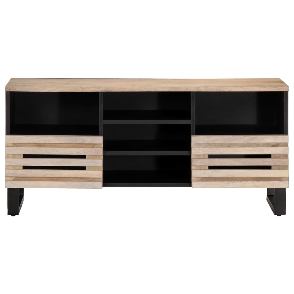 tv-bord 100x34x46 cm massivt mangotræ