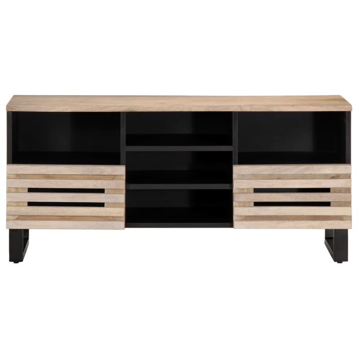 tv-bord 100x34x46 cm massivt mangotræ