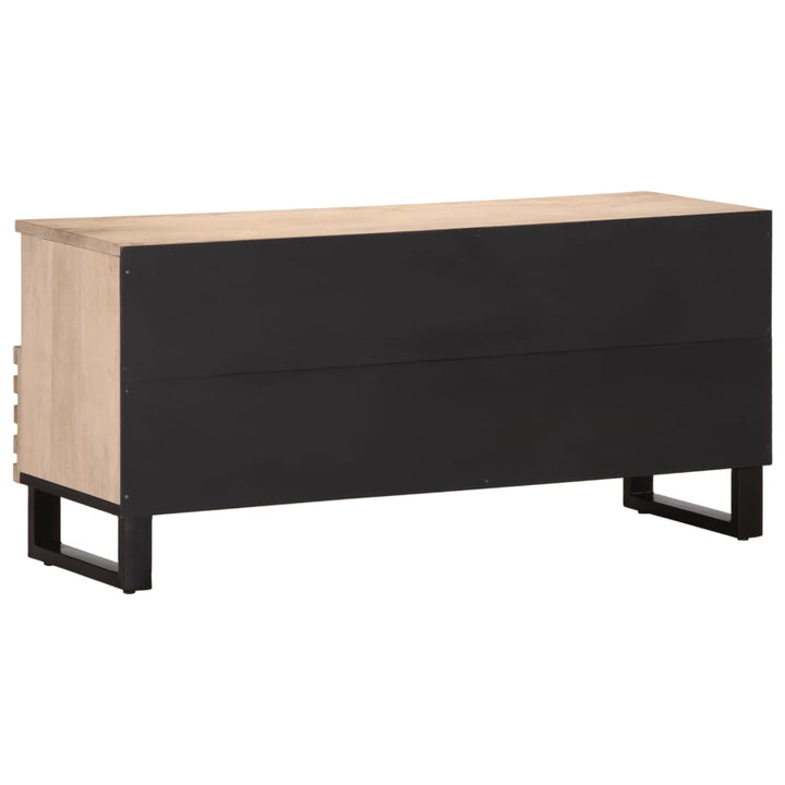 tv-bord 100x34x46 cm massivt mangotræ