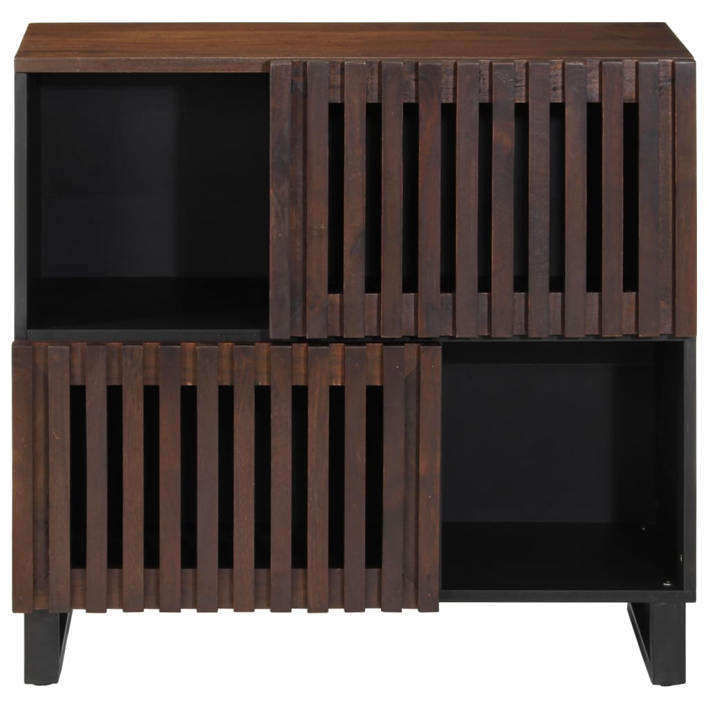 skænk 80x34x75 cm massivt mangotræ brun