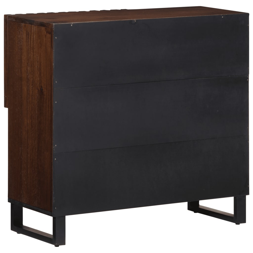 skænk 80x34x75 cm massivt mangotræ brun