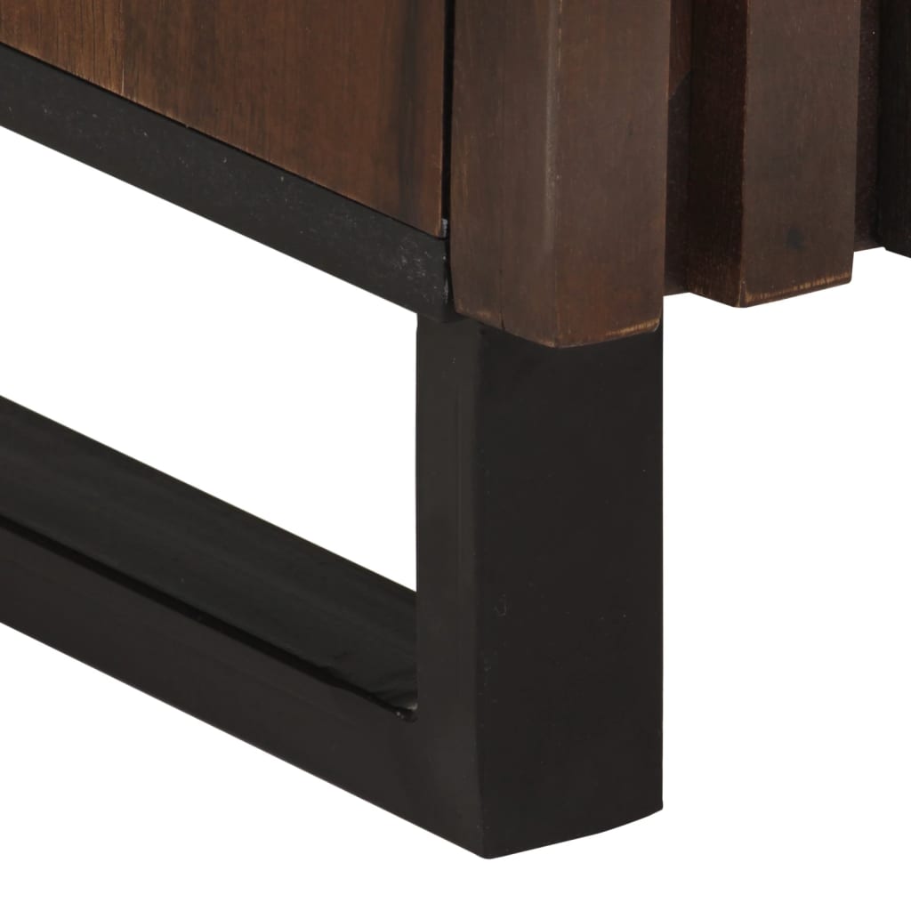 skænk 80x34x75 cm massivt mangotræ brun