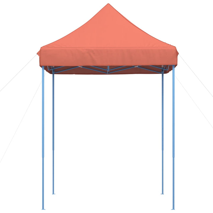pop op-festtelt 200x200x306 cm foldbart terracottafarvet