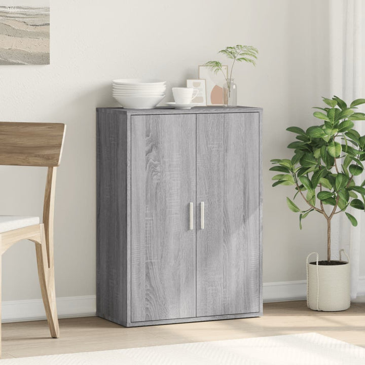 skænk 60x31x84 cm konstrueret træ grå sonoma-eg