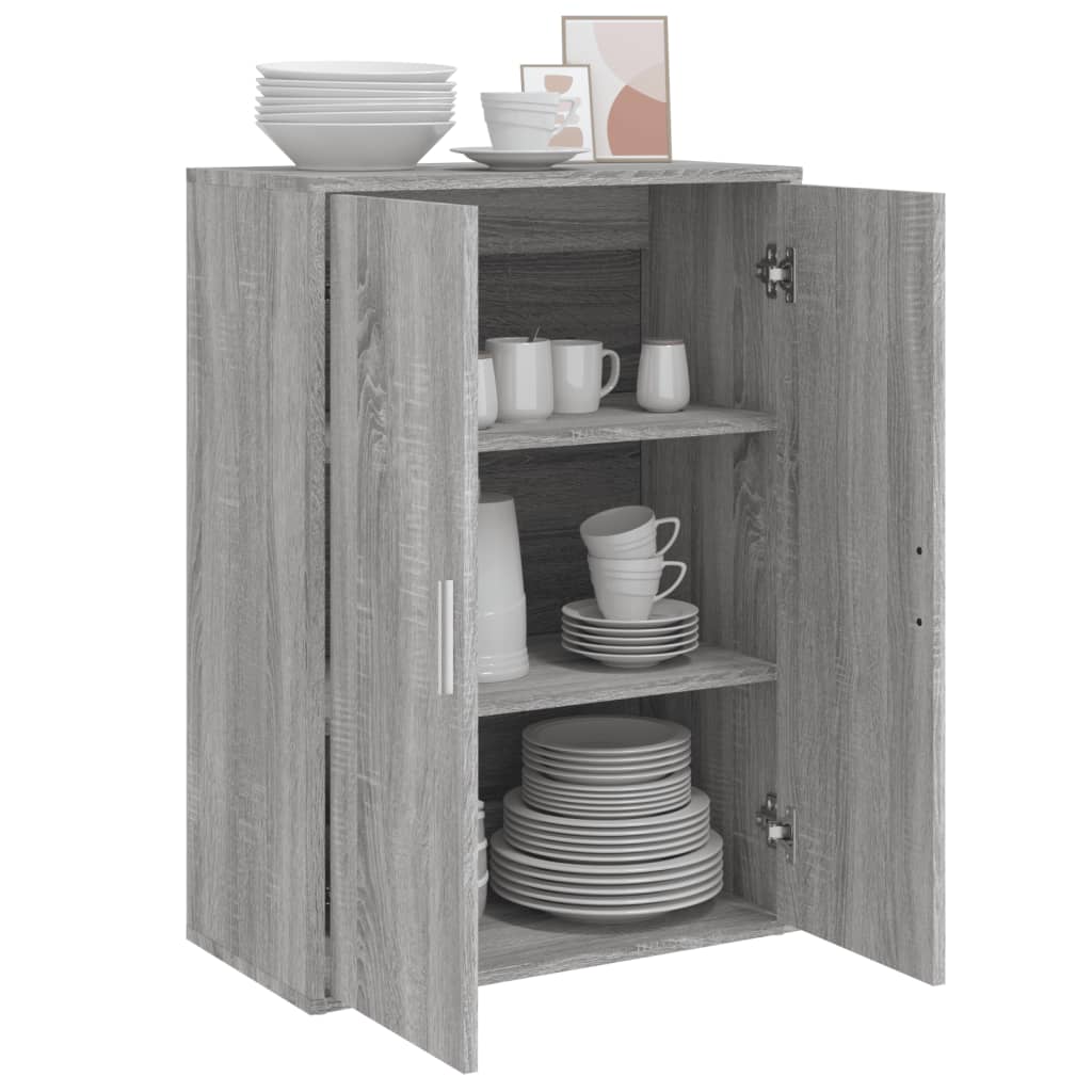 skænk 60x31x84 cm konstrueret træ grå sonoma-eg