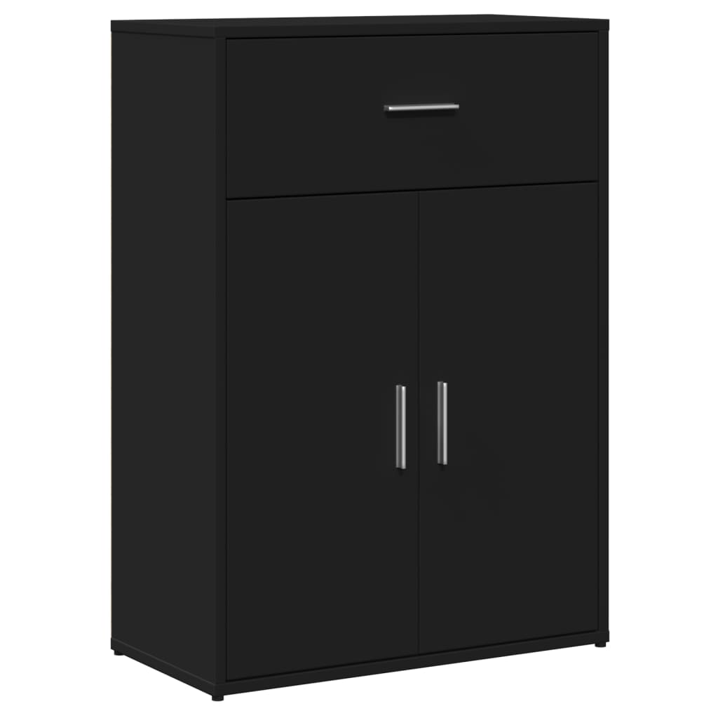 skænk 60x30x84 cm konstrueret træ sort
