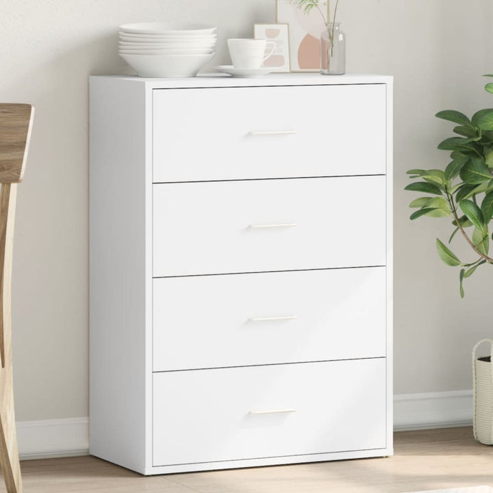 skab 60x31x84 cm konstrueret træ hvid